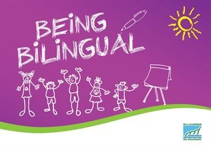 The Becoming Bilingual purple booklet cover picture