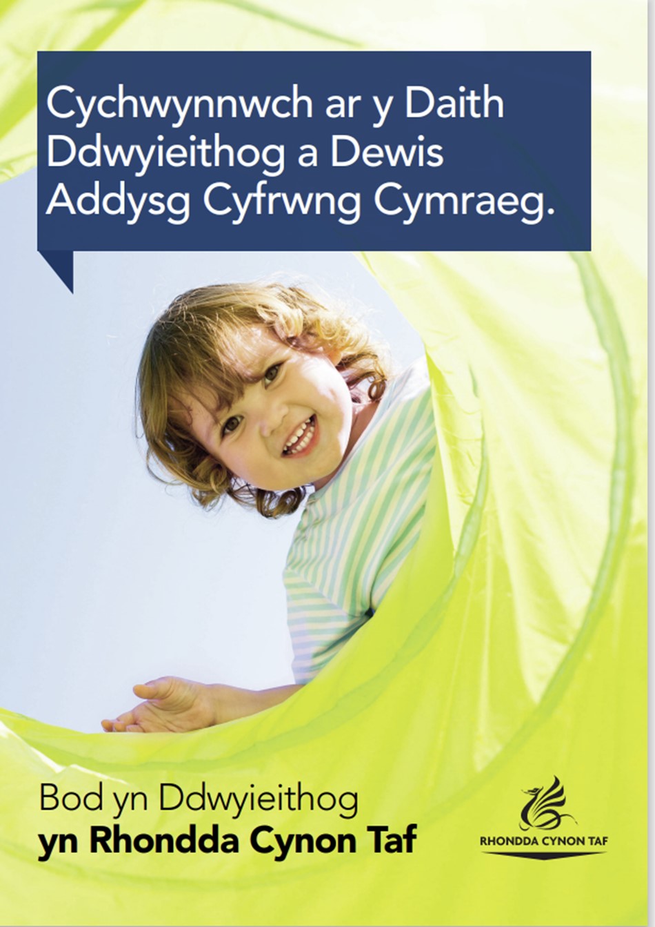 Delwedd plentyn Bod yn Ddwyieithog